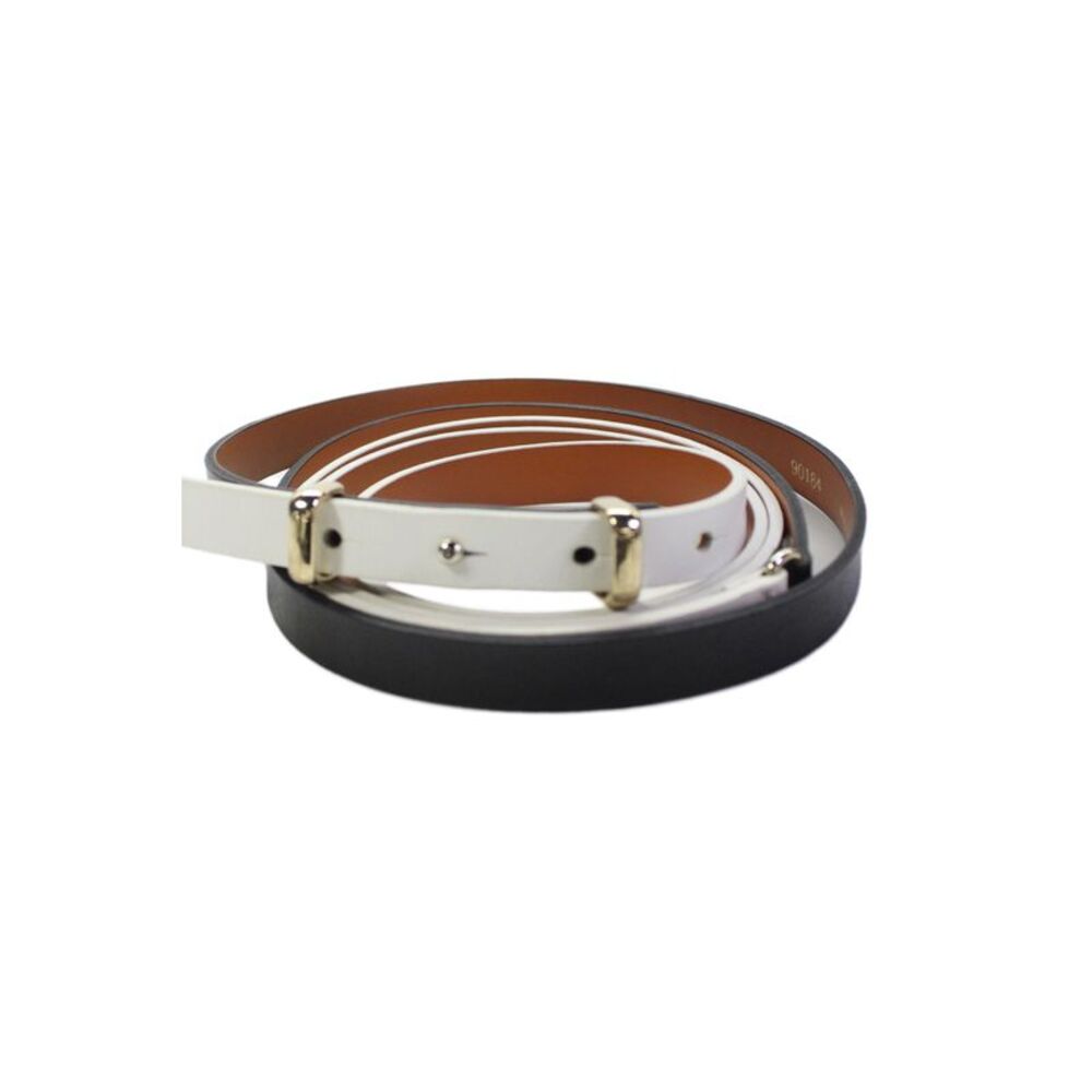 Maison Boinet Womens Leather Double Wrapped Skinny Belt Multicolor Size 32